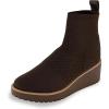 imageCUSHIONAIRE Womens Iggy stretch knit wedge boots Memory Foam Wide Widths AvailableChocolate
