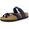 imageCUSHIONAIRE Womens Luna Cork Footbed Sandal With ComfortNavy Nappa