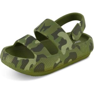 imageCUSHIONAIRE Kids Fuji sandal with adjustable strap and ComfortCamo