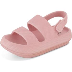 imageCUSHIONAIRE Kids Fuji sandal with adjustable strap and ComfortPink