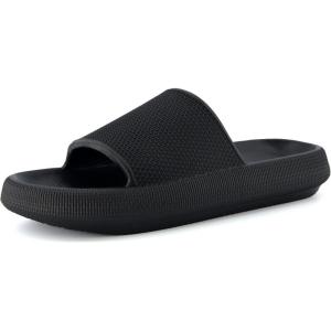 imageCUSHIONAIRE Mens Feather cloud recovery pool slide with ComfortBlack