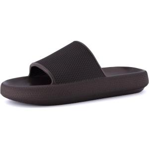 imageCUSHIONAIRE Mens Feather cloud recovery pool slide with ComfortEspresso