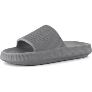 imageCUSHIONAIRE Mens Feather cloud recovery pool slide with ComfortGrey