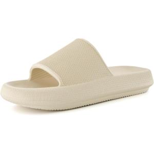 imageCUSHIONAIRE Mens Feather cloud recovery pool slide with ComfortKhaki