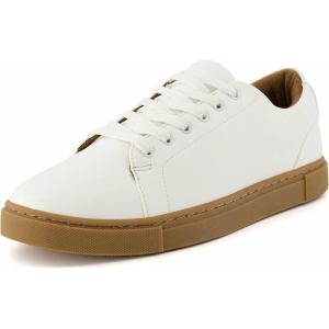 imageCUSHIONAIRE Mens Princeton lace up Sneaker with Comfort FoamWhiteGum