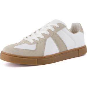 imageCUSHIONAIRE Mens Troy lace up Sneaker with Comfort FoamWhiteGrey