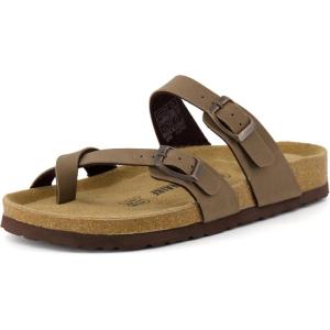 imageCUSHIONAIRE Womens Luna Cork Footbed Sandal With ComfortBrown