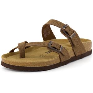 imageCUSHIONAIRE Womens Luna Cork Footbed Sandal With ComfortBrown Vegan Suede