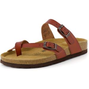 imageCUSHIONAIRE Womens Luna Cork Footbed Sandal With ComfortWhiskey
