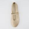 imageCUSHIONAIRE Womens Bistro Woven Mary Jane Flat Memory Foam Wide Widths AvailableWoven Gold