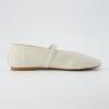 imageCUSHIONAIRE Womens Bistro Woven Mary Jane Flat Memory Foam Wide Widths AvailableWoven Wheat