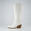 imageCUSHIONAIRE Womens Caress tall western boot Memory Foam Wide Widths AvailableWhite