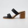 imageCUSHIONAIRE Womens Clever two band block heel sandal Memory Foam Wide Widths AvailableBlack