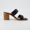 imageCUSHIONAIRE Womens Clever two band block heel sandal Memory Foam Wide Widths AvailableBlack