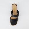 imageCUSHIONAIRE Womens Clever two band block heel sandal Memory Foam Wide Widths AvailableBlack