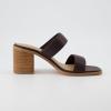 imageCUSHIONAIRE Womens Clever two band block heel sandal Memory Foam Wide Widths AvailableDark Brown