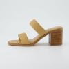 imageCUSHIONAIRE Womens Clever two band block heel sandal Memory Foam Wide Widths AvailableTan