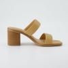 imageCUSHIONAIRE Womens Clever two band block heel sandal Memory Foam Wide Widths AvailableTan