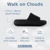 imageCUSHIONAIRE Womens Feather Cloud Recovery Slide Sandals with ComfortBlack