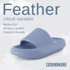 imageCUSHIONAIRE Womens Feather Cloud Recovery Slide Sandals with ComfortBlue