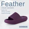 imageCUSHIONAIRE Womens Feather Cloud Recovery Slide Sandals with ComfortDark Purple