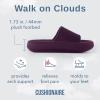 imageCUSHIONAIRE Womens Feather Cloud Recovery Slide Sandals with ComfortDark Purple