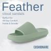 imageCUSHIONAIRE Womens Feather Cloud Recovery Slide Sandals with ComfortGreen