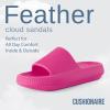 imageCUSHIONAIRE Womens Feather Cloud Recovery Slide Sandals with ComfortHot Pink