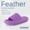 imageCUSHIONAIRE Womens Feather Cloud Recovery Slide Sandals with ComfortLavender