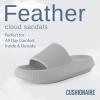 imageCUSHIONAIRE Womens Feather Cloud Recovery Slide Sandals with ComfortLt Grey
