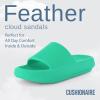 imageCUSHIONAIRE Womens Feather Cloud Recovery Slide Sandals with ComfortMint