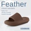 imageCUSHIONAIRE Womens Feather Cloud Recovery Slide Sandals with ComfortMocha