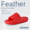 imageCUSHIONAIRE Womens Feather Cloud Recovery Slide Sandals with ComfortRed
