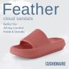 imageCUSHIONAIRE Womens Feather Cloud Recovery Slide Sandals with ComfortSalmon
