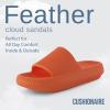 imageCUSHIONAIRE Womens Feather Cloud Recovery Slide Sandals with ComfortTangerine
