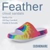 imageCUSHIONAIRE Womens Feather Cloud Recovery Slide Sandals with ComfortTie Dye