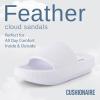 imageCUSHIONAIRE Womens Feather Cloud Recovery Slide Sandals with ComfortWhite