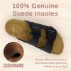 imageCUSHIONAIRE Womens Lane Cork Footbed Sandal With ComfortBlack