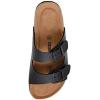 imageCUSHIONAIRE Womens Lane Cork Footbed Sandal With ComfortBlack Nappa