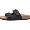 imageCUSHIONAIRE Womens Lane Cork Footbed Sandal With ComfortBlack Nappa