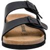 imageCUSHIONAIRE Womens Lane Cork Footbed Sandal With ComfortBlack Nappa
