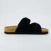 imageCUSHIONAIRE Womens Lane Cork Footbed Sandal With ComfortBlack Vegan Suede