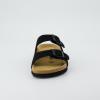 imageCUSHIONAIRE Womens Lane Cork Footbed Sandal With ComfortBlack Vegan Suede