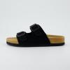 imageCUSHIONAIRE Womens Lane Cork Footbed Sandal With ComfortBlack Vegan Suede