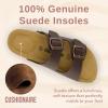 imageCUSHIONAIRE Womens Lane Cork Footbed Sandal With ComfortBrown Nappa