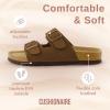 imageCUSHIONAIRE Womens Lane Cork Footbed Sandal With ComfortBrown Vegan Suede