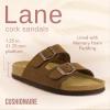 imageCUSHIONAIRE Womens Lane Cork Footbed Sandal With ComfortBrown Vegan Suede
