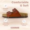 imageCUSHIONAIRE Womens Lane Cork Footbed Sandal With ComfortCognac