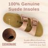 imageCUSHIONAIRE Womens Lane Cork Footbed Sandal With ComfortGold Rose