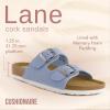imageCUSHIONAIRE Womens Lane Cork Footbed Sandal With ComfortLt Blue Vegan Suede